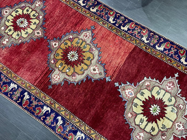 Blue Turkish Oushak Rug 4' 6" x 9' 6" Hand-Knotted | No. WR13645