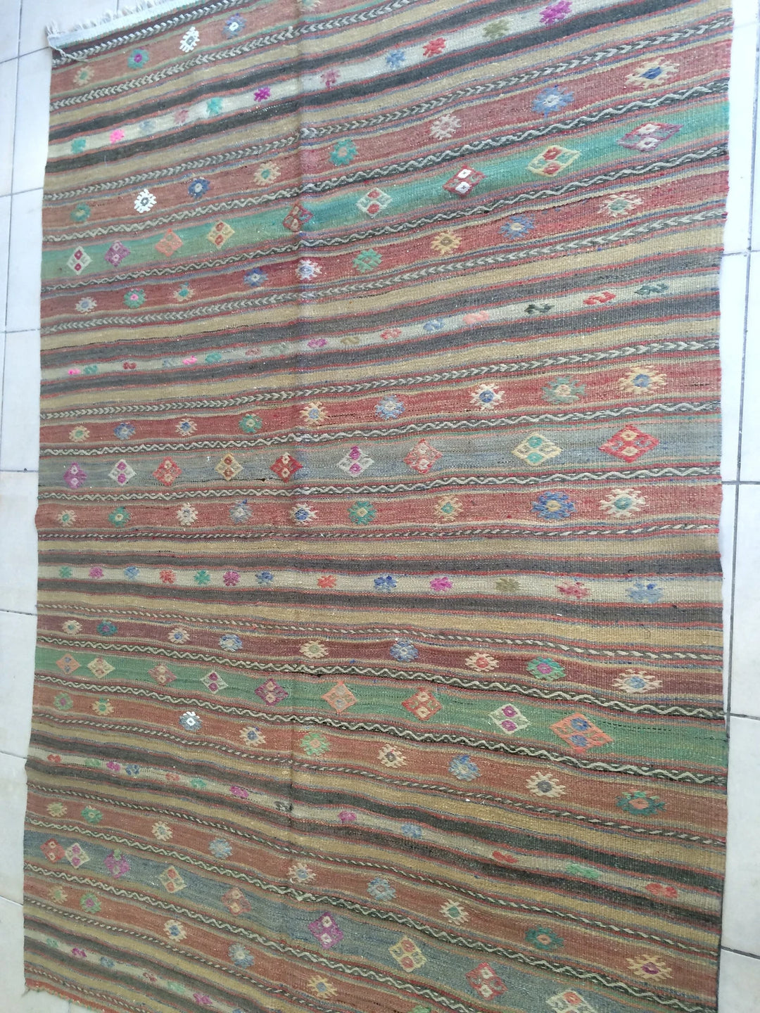 Turkish Runner Rug 5' x 7' Hand-Knotted | No. WR13905