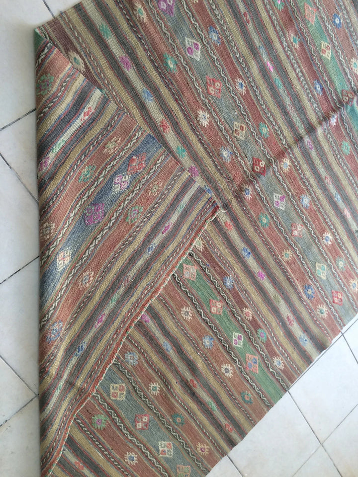Turkish Runner Rug 5' x 7' Hand-Knotted | No. WR13905