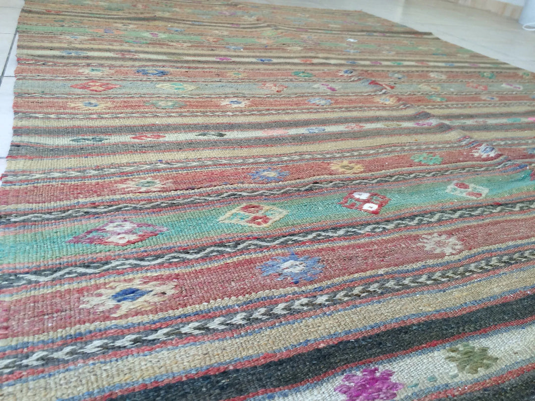 Turkish Runner Rug 5' x 7' Hand-Knotted | No. WR13905