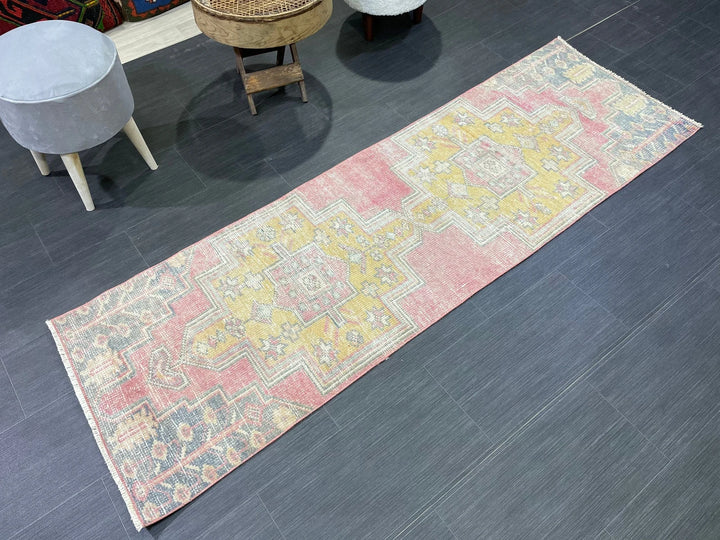 Rust Turkish Runner Rug 2' 1" x 6' 8" Hand-Knotted | No. WR14407