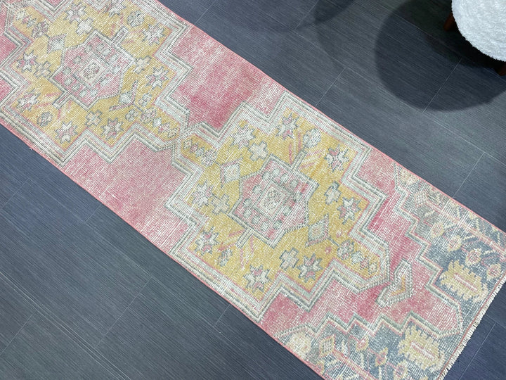 Rust Turkish Runner Rug 2' 1" x 6' 8" Hand-Knotted | No. WR14407