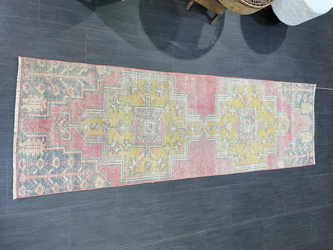 Rust Turkish Runner Rug 2' 1" x 6' 8" Hand-Knotted | No. WR14407