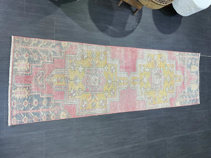 Rust Turkish Runner Rug 2' 1" x 6' 8" Hand-Knotted | No. WR14407