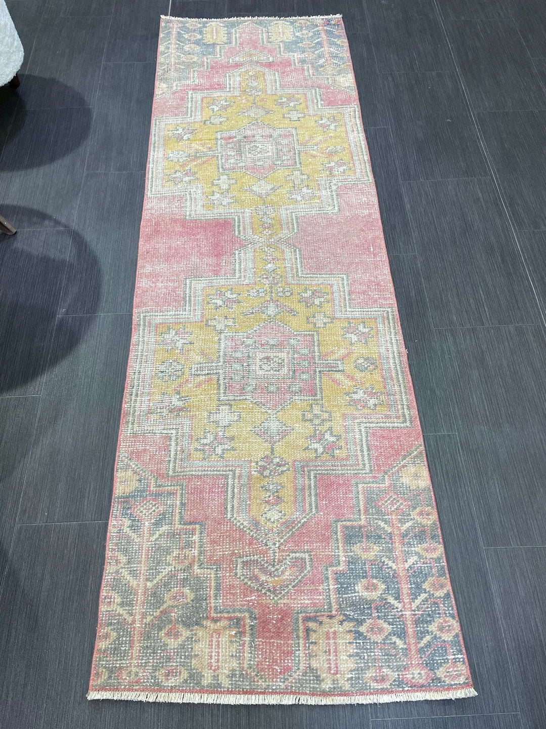 Rust Turkish Runner Rug 2' 1" x 6' 8" Hand-Knotted | No. WR14407