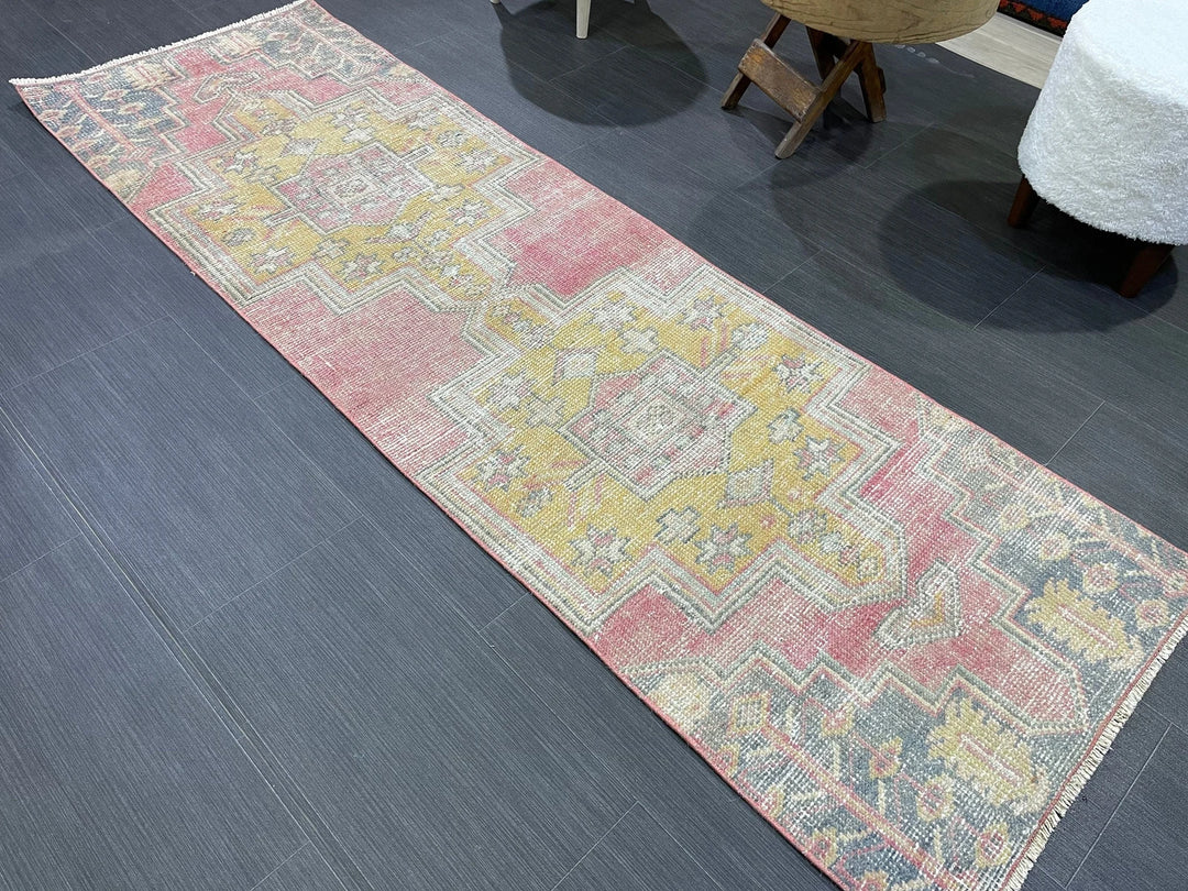 Rust Turkish Runner Rug 2' 1" x 6' 8" Hand-Knotted | No. WR14407