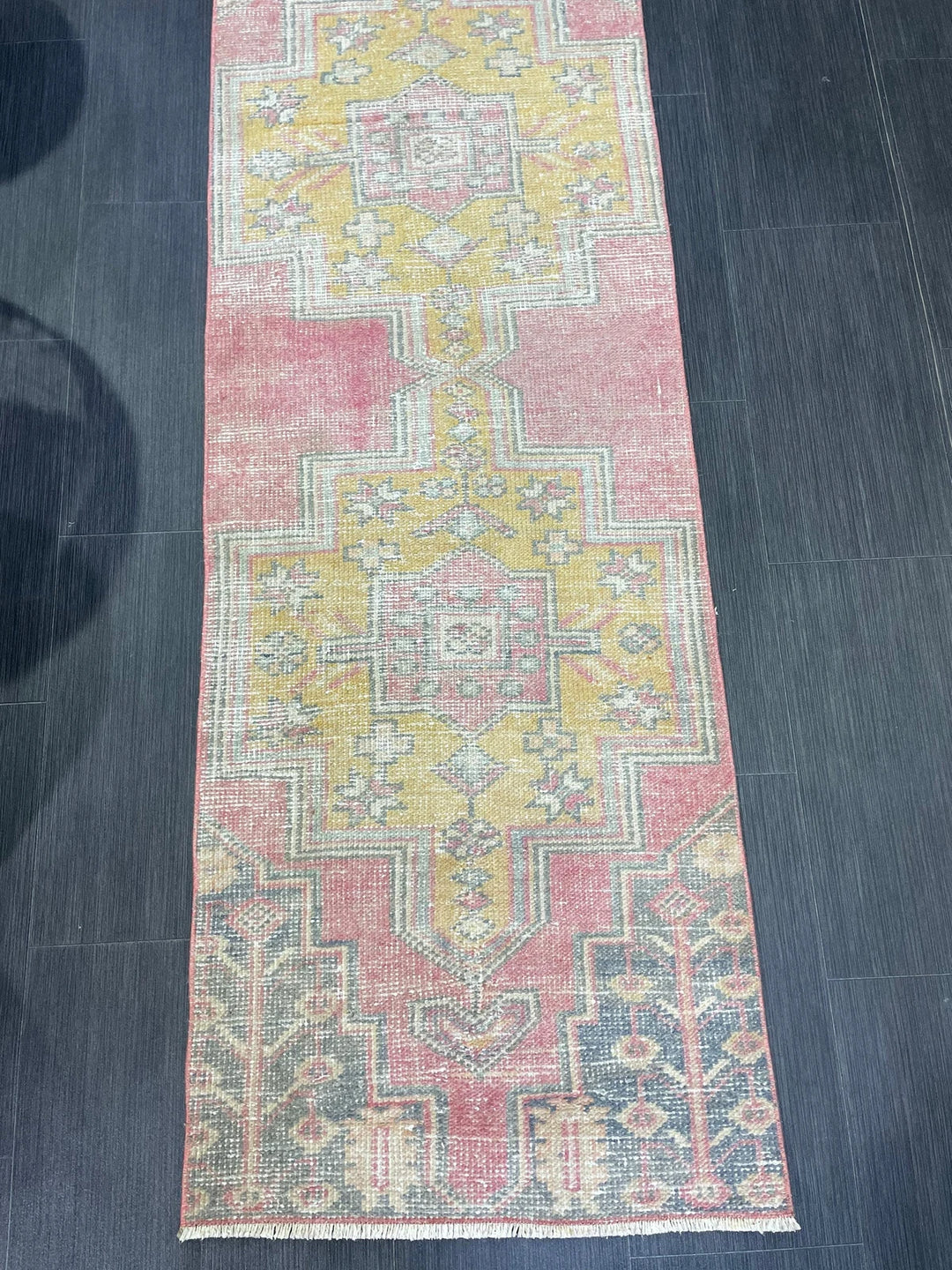 Rust Turkish Runner Rug 2' 1" x 6' 8" Hand-Knotted | No. WR14407
