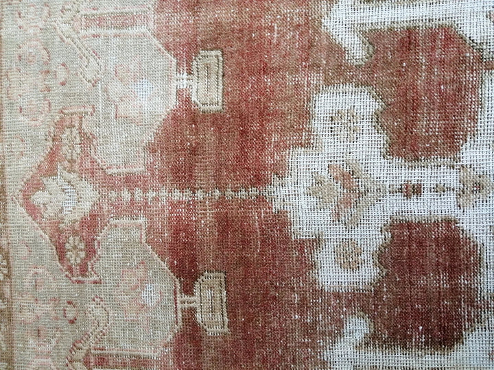 Beige Turkish Runner Rug 5' x 8' 8" Hand-Knotted | No. WR14624