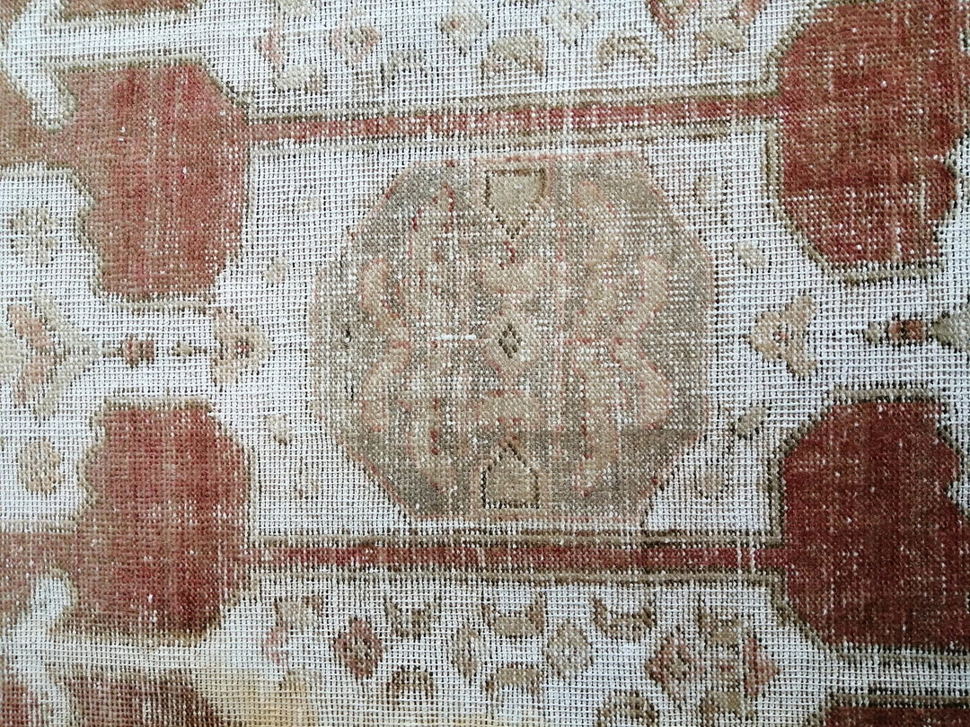 Beige Turkish Runner Rug 5' x 8' 8" Hand-Knotted | No. WR14624