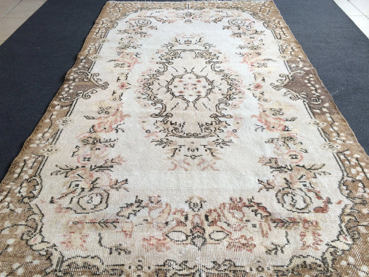 Rust Turkish Runner Rug 4' x 6' Hand-Knotted | No. WR14980