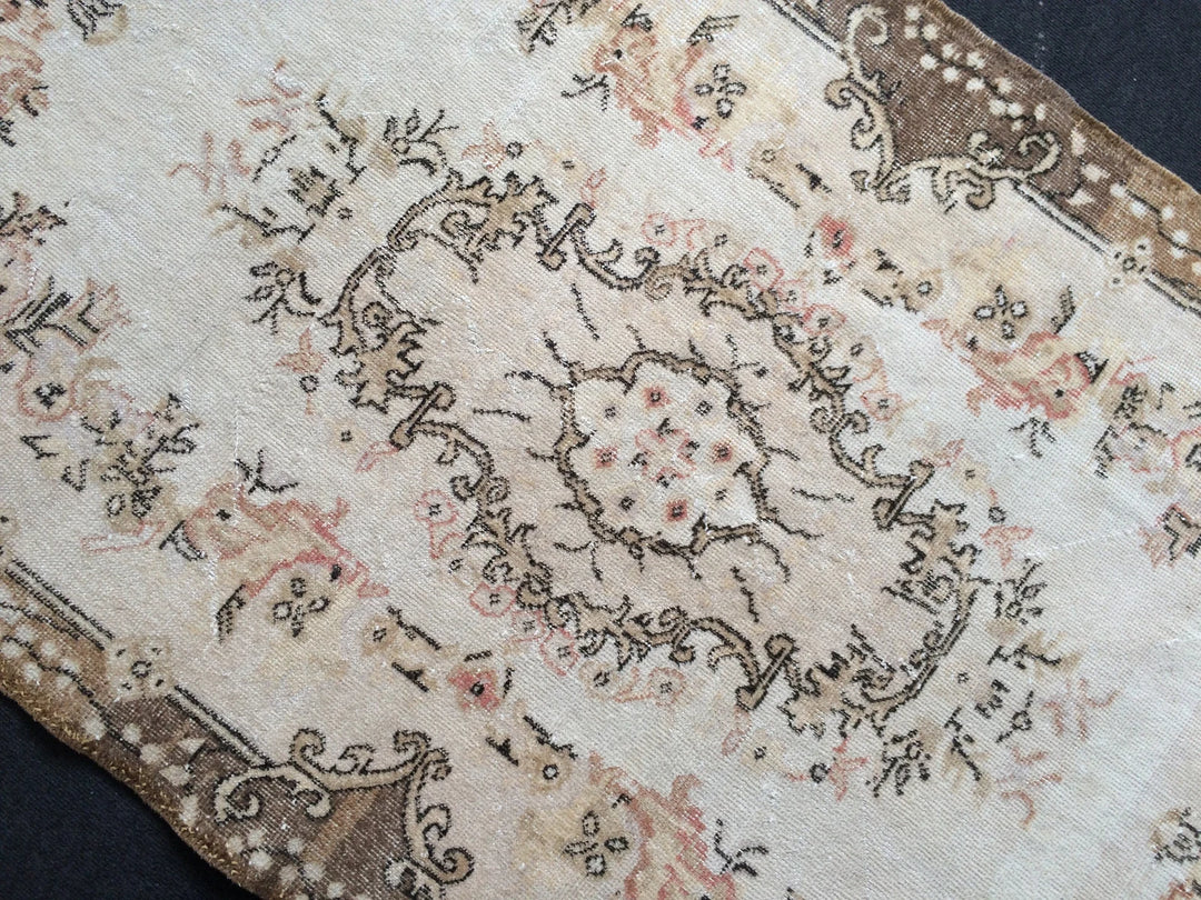 Rust Turkish Runner Rug 4' x 6' Hand-Knotted | No. WR14980