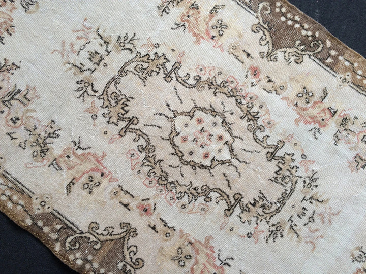 Rust Turkish Runner Rug 4' x 6' Hand-Knotted | No. WR14980