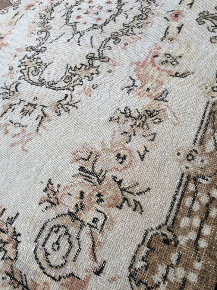 Rust Turkish Runner Rug 4' x 6' Hand-Knotted | No. WR14980