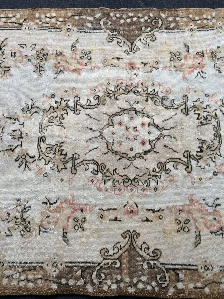 Rust Turkish Runner Rug 4' x 6' Hand-Knotted | No. WR14980