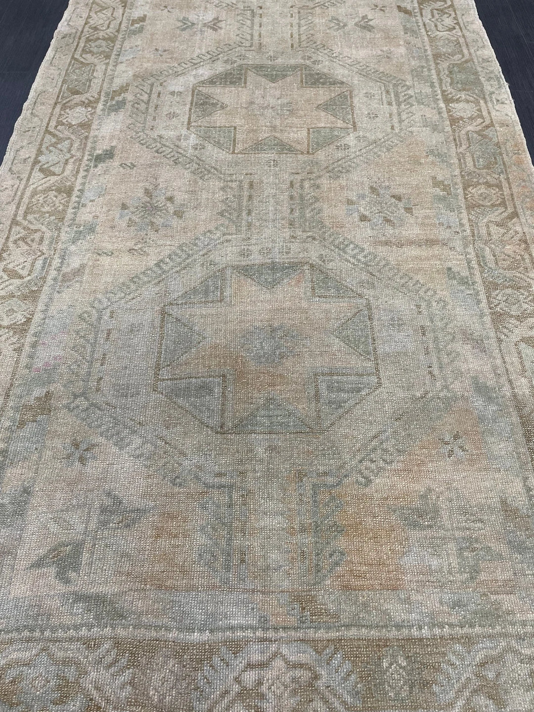 Rust Turkish Runner Rug 4' 5" x 10' 10" Hand-Knotted | No. WR15791