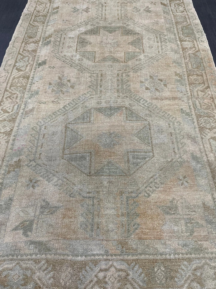 Rust Turkish Runner Rug 4' 5" x 10' 10" Hand-Knotted | No. WR15791