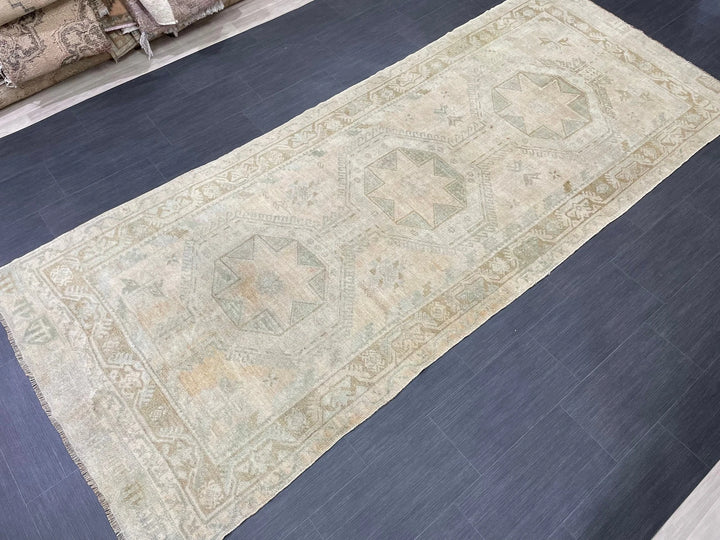 Rust Turkish Runner Rug 4' 5" x 10' 10" Hand-Knotted | No. WR15791