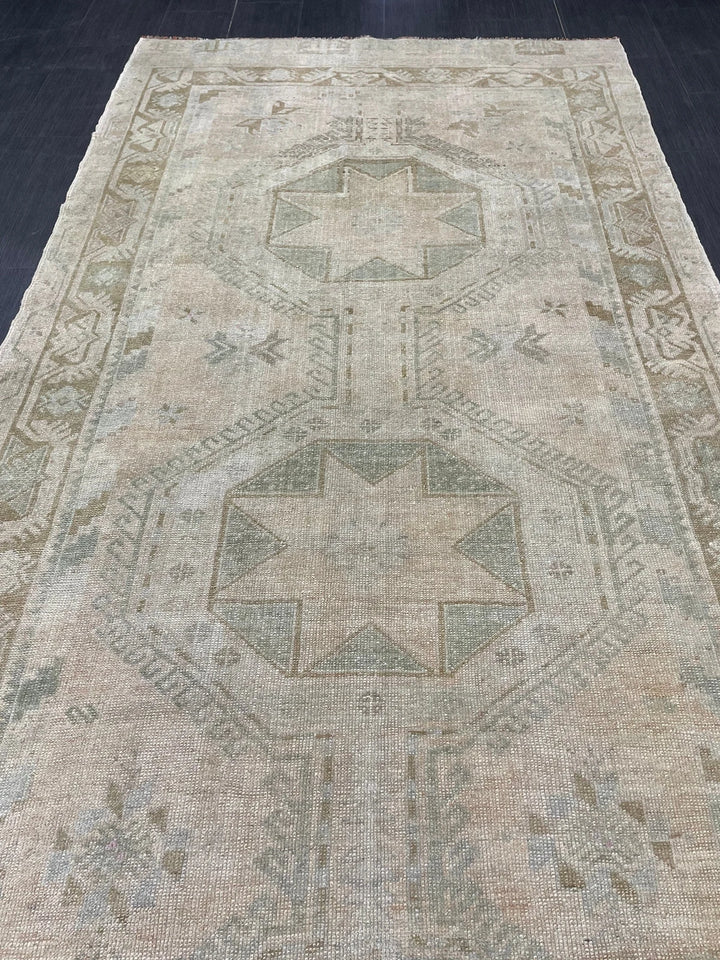 Rust Turkish Runner Rug 4' 5" x 10' 10" Hand-Knotted | No. WR15791
