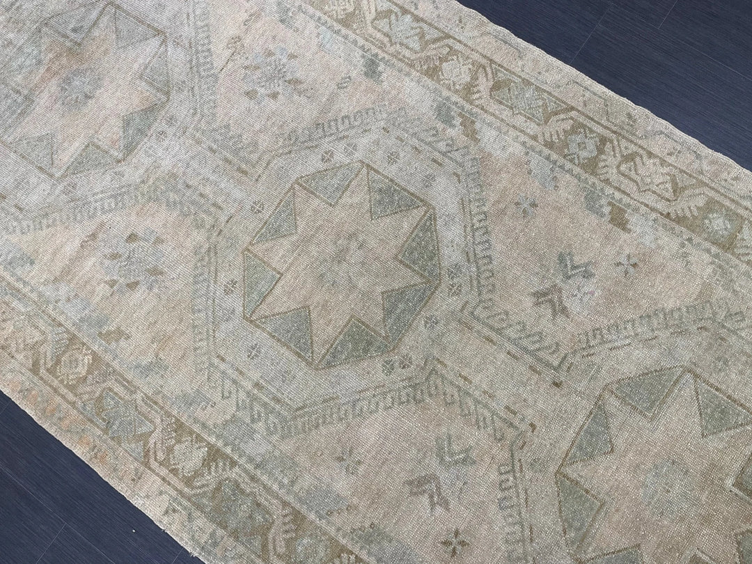 Rust Turkish Runner Rug 4' 5" x 10' 10" Hand-Knotted | No. WR15791