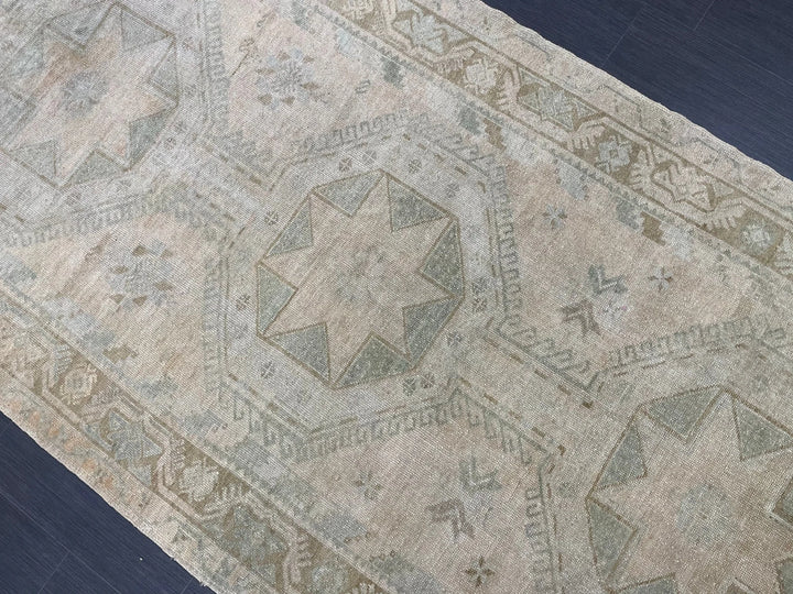 Rust Turkish Runner Rug 4' 5" x 10' 10" Hand-Knotted | No. WR15791