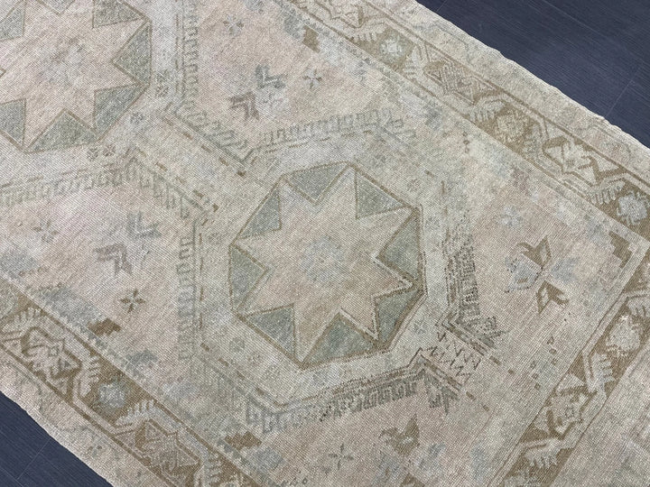 Rust Turkish Runner Rug 4' 5" x 10' 10" Hand-Knotted | No. WR15791