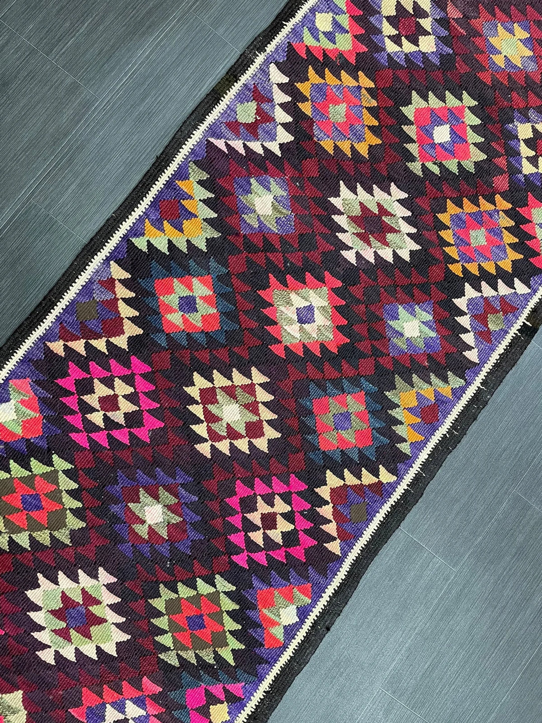 Rust Turkish Runner Rug 2' 9" x 12' 7" Hand-Knotted | No. WR15840