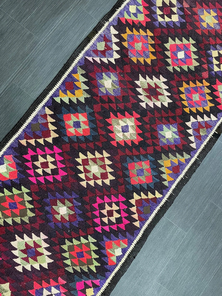 Rust Turkish Runner Rug 2' 9" x 12' 7" Hand-Knotted | No. WR15840