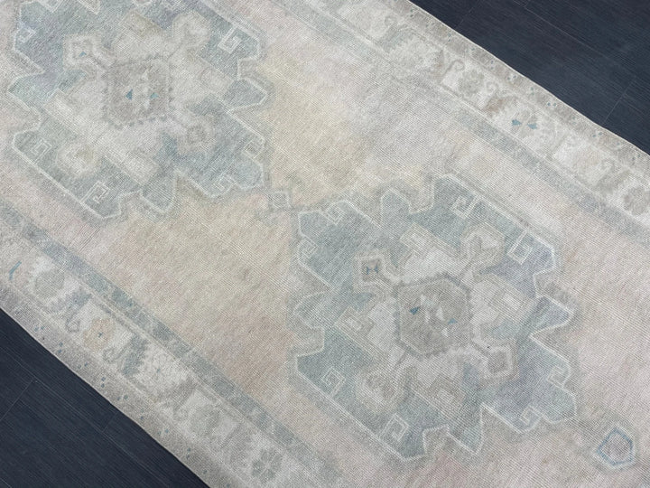 Tan Turkish Runner Rug 4' 8" x 12' 7" Hand-Knotted | No. WR16301