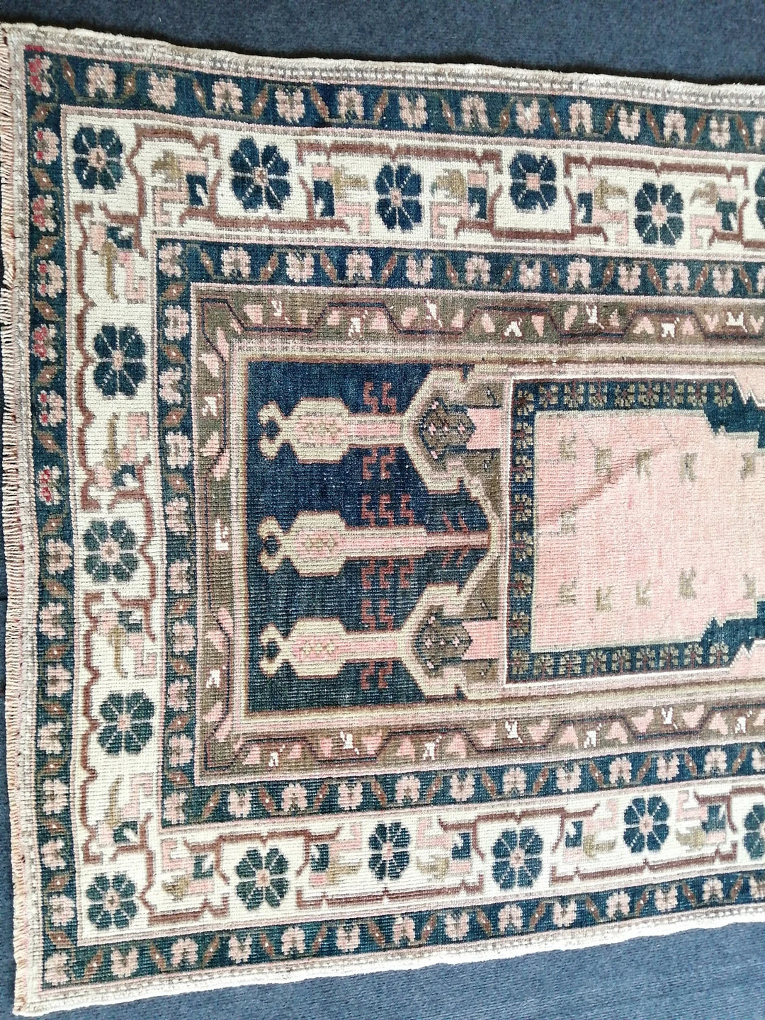 Turkish Runner Rug 3' 5" x 5' Hand-Knotted | No. WR16723