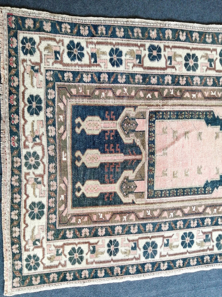 Turkish Runner Rug 3' 5" x 5' Hand-Knotted | No. WR16723