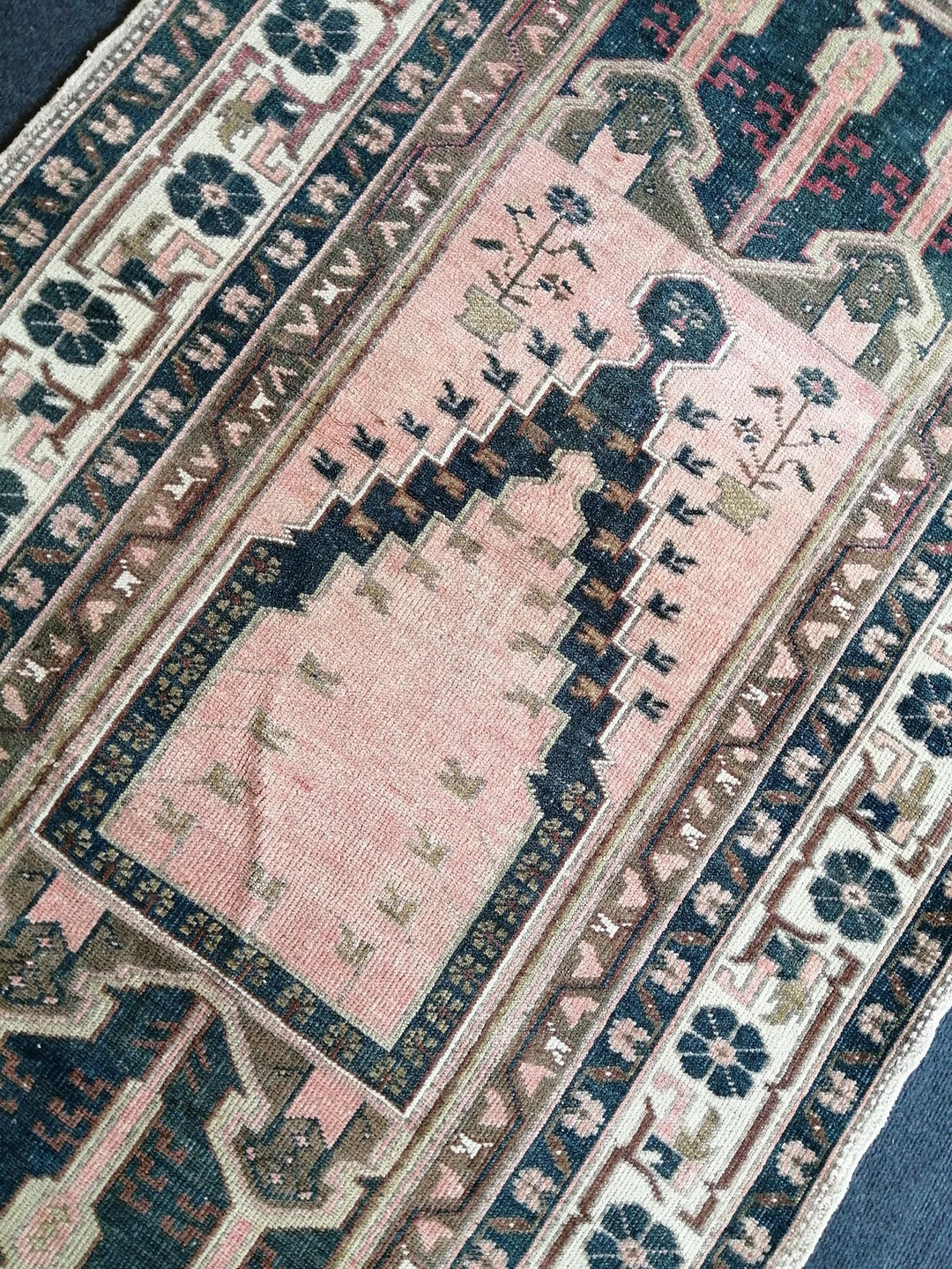 Turkish Runner Rug 3' 5" x 5' Hand-Knotted | No. WR16723