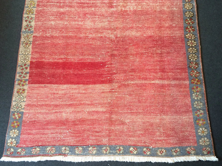 Rust Turkish Vintage Rug Hand-Knotted | No. WR16933