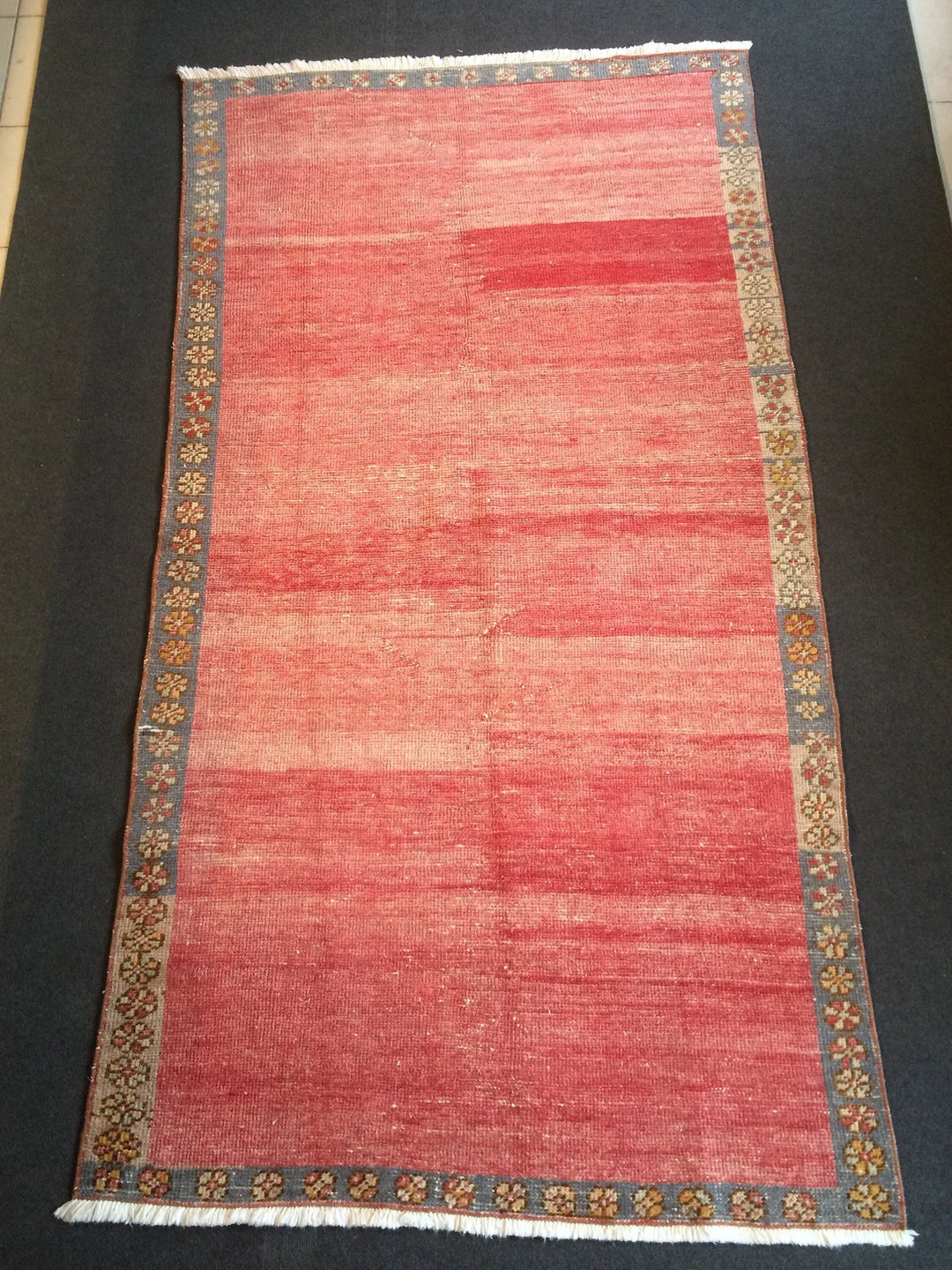 Rust Turkish Vintage Rug Hand-Knotted | No. WR16933