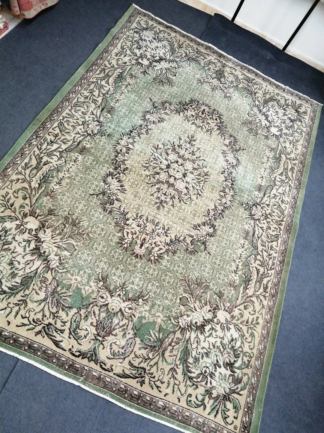 Muted Runner Rug 6' 8" x 10' - No. WR17086