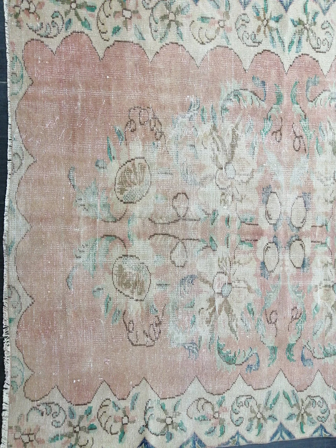 Rust Turkish Vintage Rug 6' 3" x 7' 5" Hand-Knotted | No. WR17136