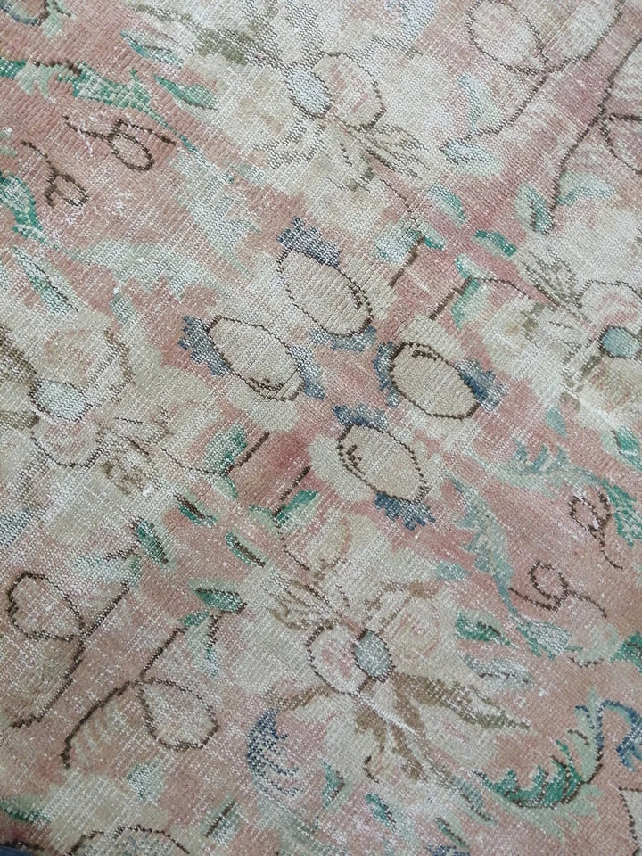 Rust Turkish Vintage Rug 6' 3" x 7' 5" Hand-Knotted | No. WR17136