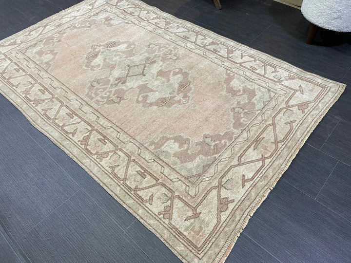 Rust Turkish Runner Rug 3' 6" x 5' 6" Hand-Knotted | No. WR17204