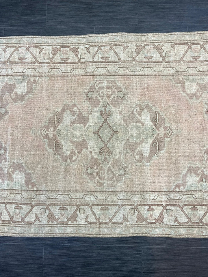 Rust Turkish Runner Rug 3' 6" x 5' 6" Hand-Knotted | No. WR17204
