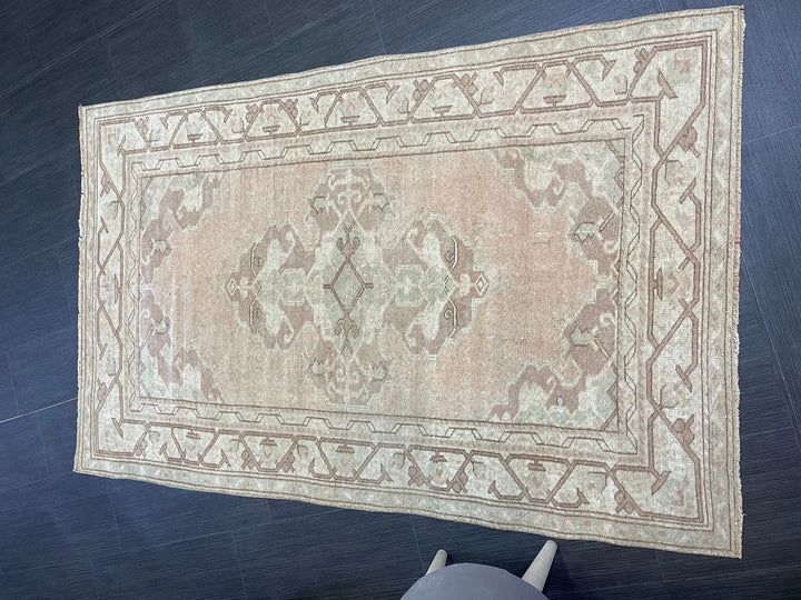 Rust Turkish Runner Rug 3' 6" x 5' 6" Hand-Knotted | No. WR17204