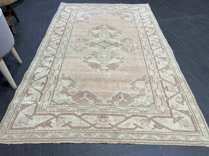 Rust Turkish Runner Rug 3' 6" x 5' 6" Hand-Knotted | No. WR17204
