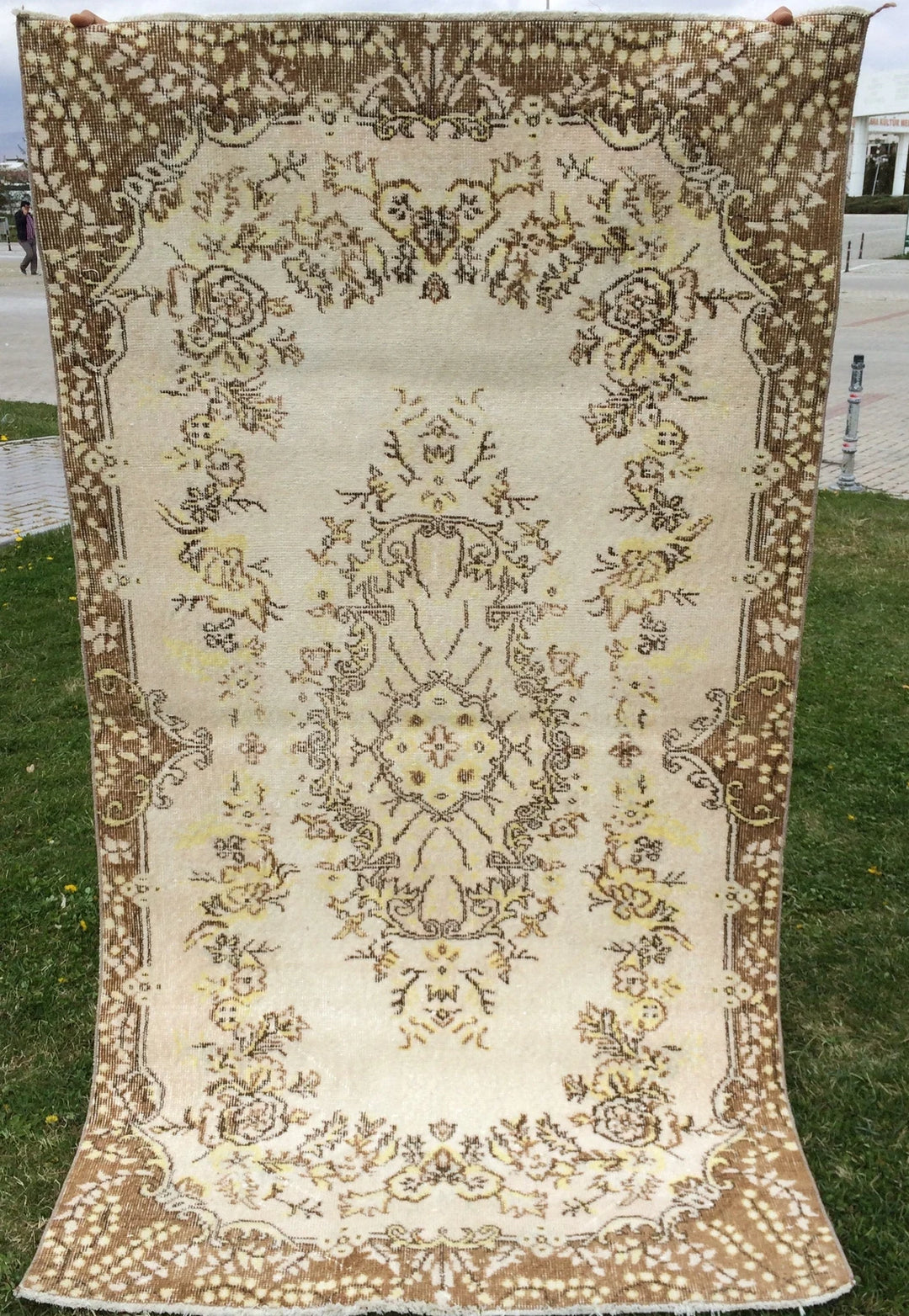 Turkish Oushak Runner Rug 2'6" x 10'1" Hand-Knotted | No. WR17302
