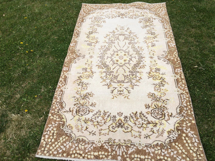 Turkish Oushak Runner Rug 2'6" x 10'1" Hand-Knotted | No. WR17302