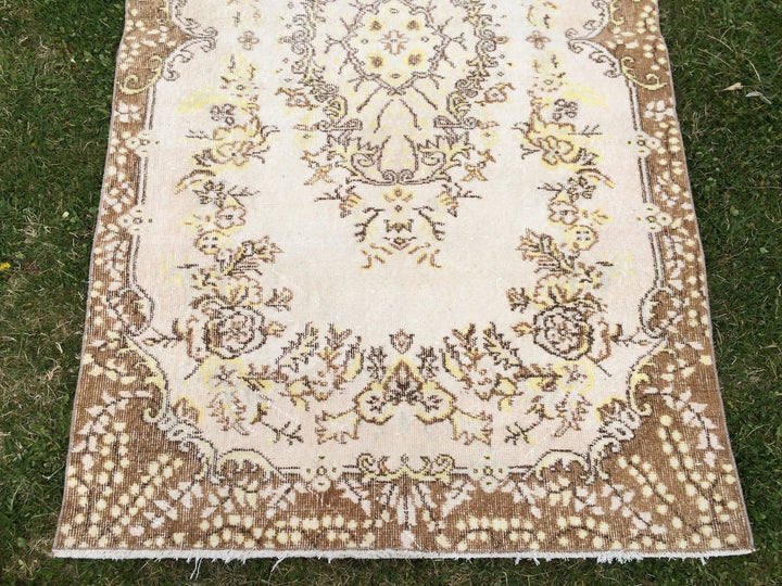 Turkish Oushak Runner Rug 2'6" x 10'1" Hand-Knotted | No. WR17302