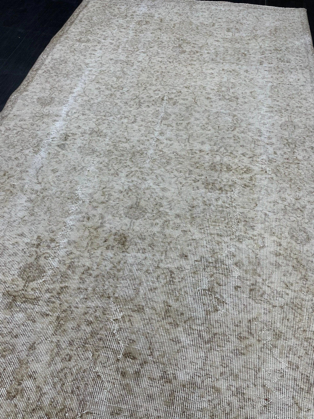 Beige Turkish Runner Rug 4' 11" x 8' 5" Hand-Knotted | No. WR17317
