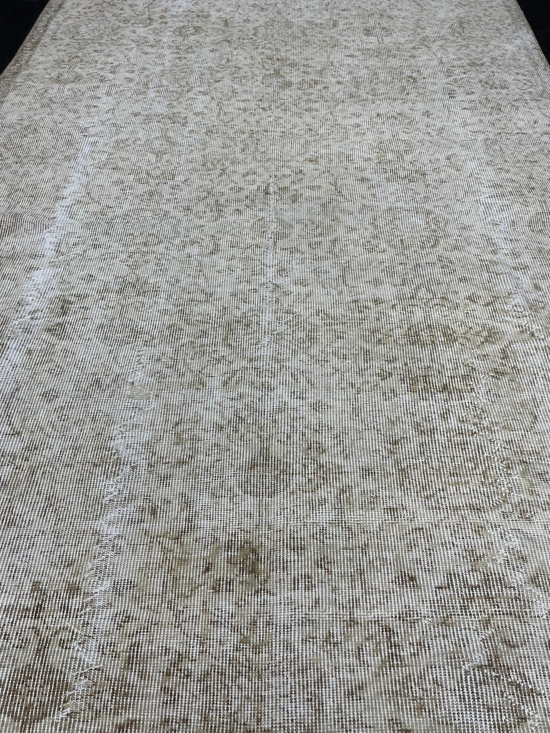 Beige Turkish Runner Rug 4' 11" x 8' 5" Hand-Knotted | No. WR17317