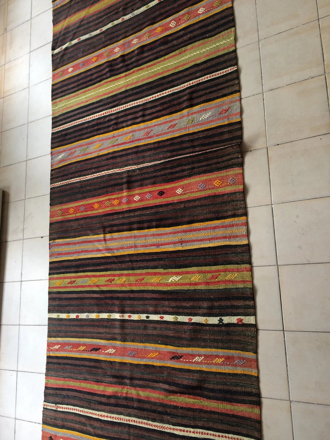 Rust Turkish Kilim Rug 2'2" x 3'3" Flat-Weave | No. WR17991