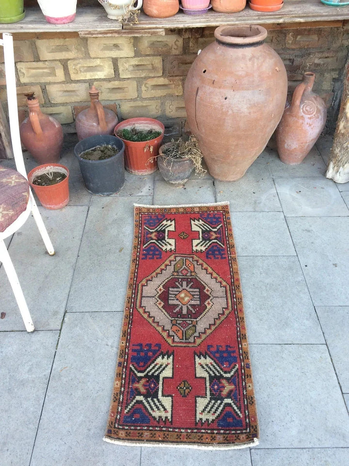Turkish Oushak Rug 1'5" x 3'5" Hand-Knotted | No. WR18287