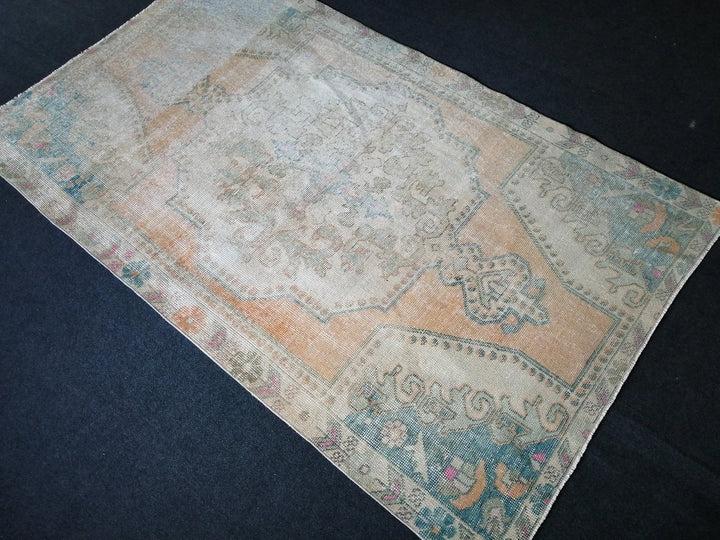 Rust Turkish Runner Rug 4' x 6' 11" Hand-Knotted | No. WR18329