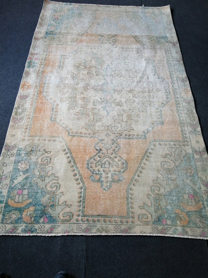 Rust Turkish Runner Rug 4' x 6' 11" Hand-Knotted | No. WR18329