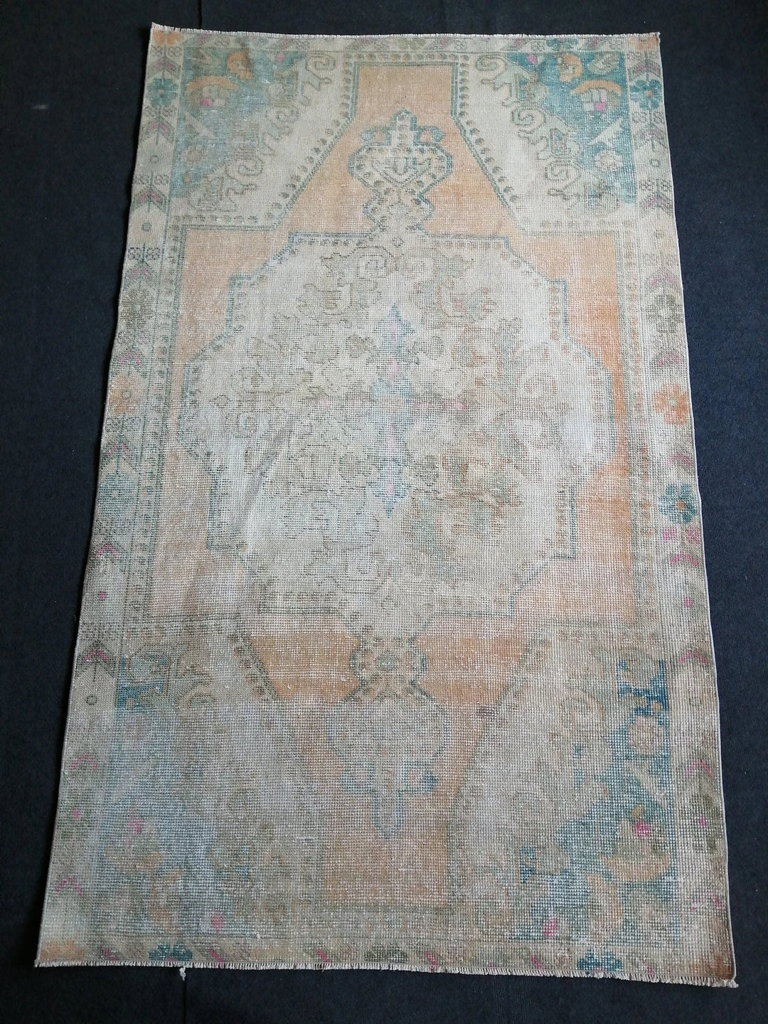 Rust Turkish Runner Rug 4' x 6' 11" Hand-Knotted | No. WR18329
